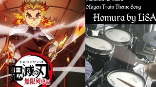 รถไฟ Kimetsu no Yaiba Mugen / Demon Slayer Infinity Train --Homura Flame โดย LiSA Drum Cover