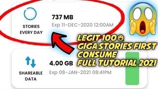 FREE 2GB GIGASTORIES UNANG MA UUBOS FULL TUTORIAL 2021 | PROBLEM SOLVED