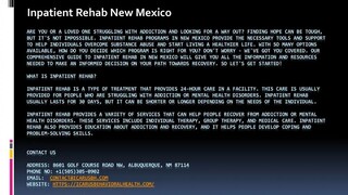 Inpatient Rehab New Mexico