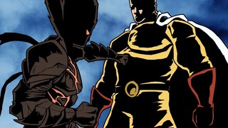 "Berdiri di sini, aku menyadari" tapi ini One Punch Man