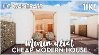 No Gamepass Cheap Minimalist Modern House I 11k I Speedbuild and Tour - iTapixca Builds