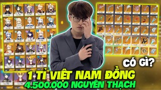 NICK GENSHIN IMPACT NẠP 1 TỈ VNĐ (4.500.000 PRIMOGEMS +) CỦA HÙNG WHALE CHÚA SỞ HỮU NHỮNG GÌ