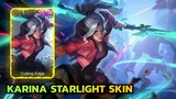New Upcoming Karina Starlight Skin || New Karina Skin Cutting Edge Mobile Legends || MLBB