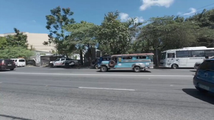 Street walking in Philippines Negros Occidental, Bacolod city.