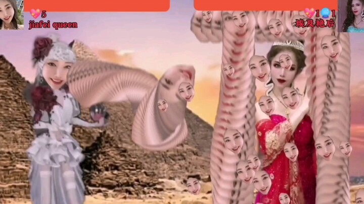 Nữ vương Jiafei đại chiến streamer rác âm thanh Nữ hoàng Ai Cập