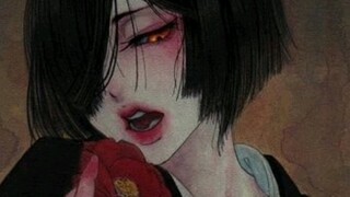 Psychopathic-style makeup (image sourced from the internet, author unknown) (no props used)