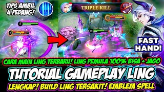 CARA ULTI LING 4 PEDANG + TUTORIAL LING FAST HAND PEMULA❗ BUILD LING TERSAKIT❗ GAMEPLAY LING TERBARU