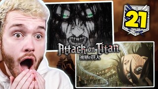 THE RUMBLING BEGINS!! I Attack On Titan S4E21 REACTION! | Shingeki no Kyojin