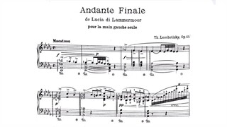 Donizetti/Leschetizky - Andante Finale de Lucia di Lammermoor Op. 13 (audio + sheet music)