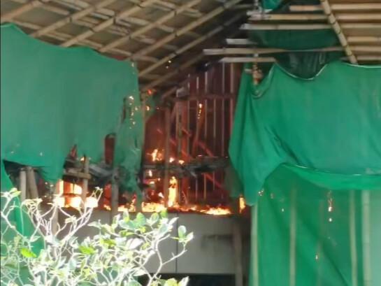 The initial scene of the Tai Po fire in Hong Kong—there was only this much at first.