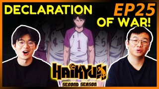 Declaration of War | Haikyuu Season 2 Ep 25 REACTION