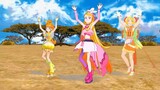 【mmdプリキュア】キュアバタフライ・キュアヤムヤム・キュアパパイアでキラメキラリ