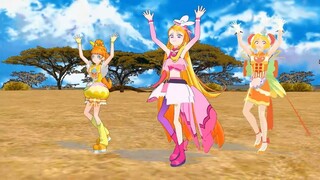 【mmdプリキュア】キュアバタフライ・キュアヤムヤム・キュアパパイアでキラメキラリ