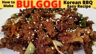 BULGOGI | Beef Bulgogi | KOREAN Beef BBQ | Korean BBQ-Style Beef | How To Make Bulgogi