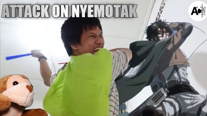 Opening Lucu ACI GameSpot Attack on Nyemotak ~ Real Action Anime Spot!