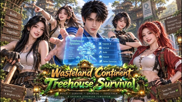 【DUB】Isekai Ashlands! Divine Synthesis System, build treehouse into godly base with beauties!#anime