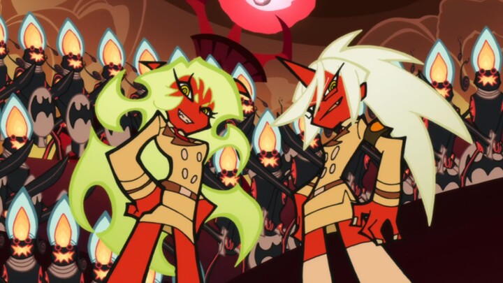 The demon sisters finally appear, and this is also the most exciting episode with fighting scenes!
