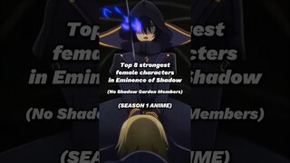 Top 8 strongest female characters in Eminence of Shadow (Season 1)