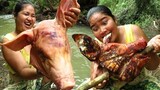 Yummy Cooking Pig head recipe & My cooking skill