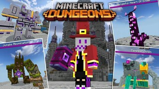 Minecraft มือถือ _ แจก+รีวิว Addon Dungeons Update สิ่งมีชีวิตจากดันเจี้ยนสุดโหด