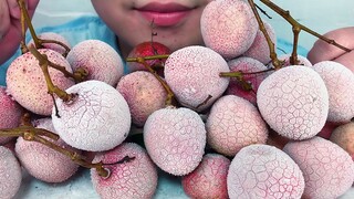 [ASMR]Ăn vải thiều đông lạnh