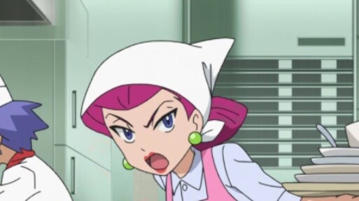โปเกมอนตอนสุดท้ายของโคจิโระ มูซาชิที่ทำงานในโรงอาหารของสำนักงานใหญ่ Team Rocket~