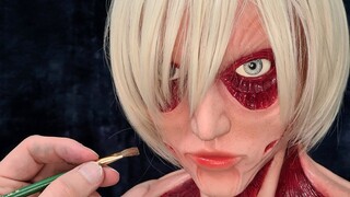 Female Titan Sculpture Timelapse - Attack on Titan - Annie Leonhart - Shingeki no Kyojin