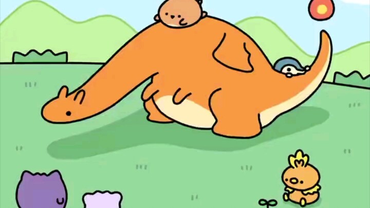 [Q version Pokémon] Charizard slide