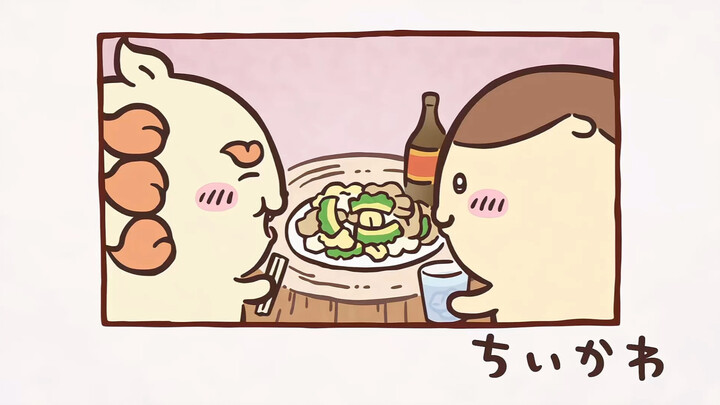 【Suara Asli】Chiikawa Sub Indo Episode 264 "Kopi Awamori/Mabuk"