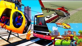 Train Helicopter Cartoon |Train Helicopter Wala Cartoon|