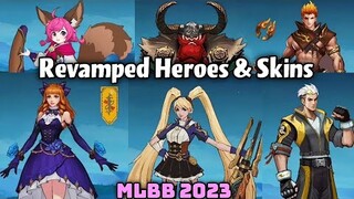 UPCOMING 33 REVAMPED HERO & SKINS 2023 - LAYLA, MOSKOV, CHOU - NEW UPDATE MLBB