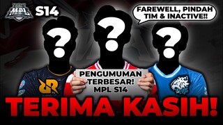 PENGUMUMAN BESAR RRQ, EVOS, BTR & DEWA MPL S14!😢🥹😭