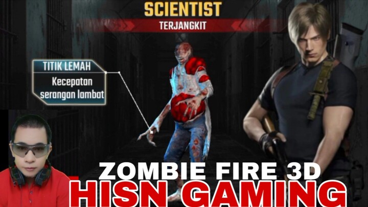 game zombie fire 3D,  zombie pelempar jarak jauh SCIENTIST