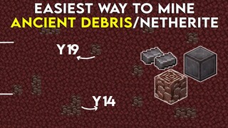 Minecraft 1.19 Easiest Way to Mining Ancient Debris or Netherite