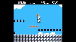 TAS Nes Mario vs Airman Ground 3 - Brick Question "Mario" in 01:41.07