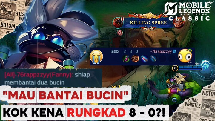 Chat Sok Keras "BANTAI BUCIN", Fanny Ini Malah KENA KARMA Di-Geprek Barats 8-0! 💀🔥