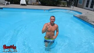 FAIL CANNONBALL IN SUPER SLOW MOTION - Fun Pool Jump Fails - Slow Mo Lab