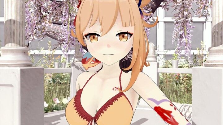 Burn...burn! [Bikini Night Palace- Genshin Impact MMD-4K]