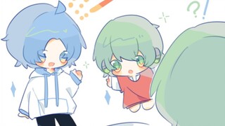 【ลิตเติ้ลกรีนและลิตเติ้ลบลู/ลายมือ】なでなで/กอดรัดและกอดรัด
