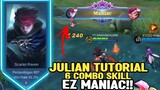 Ternyata Begini Rahasia Build jJulian Mobile legends !! Julian Combo Skill Tutoria-Build Julian 2022