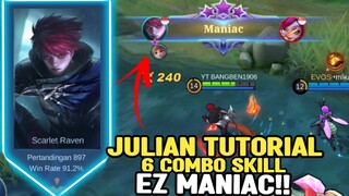 Ternyata Begini Rahasia Build jJulian Mobile legends !! Julian Combo Skill Tutoria-Build Julian 2022