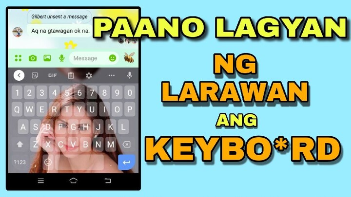 PAANO MAGLAGAY NG BACKGROUND PICTURE OR PHOTO SA KEYBOARD NG CELLPHONE | JOVTV