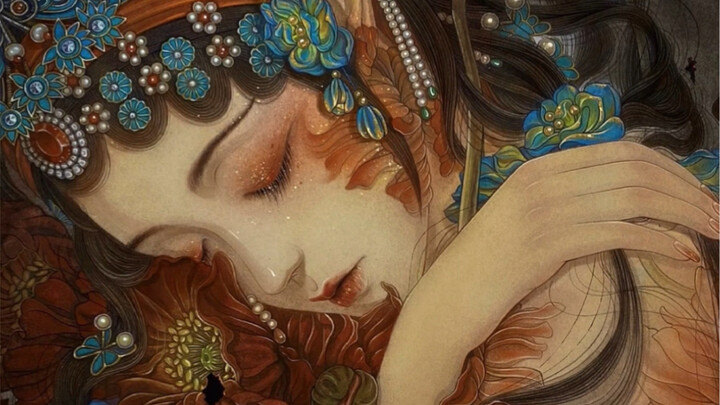 Minh họa nhân hóa hoa phù dung