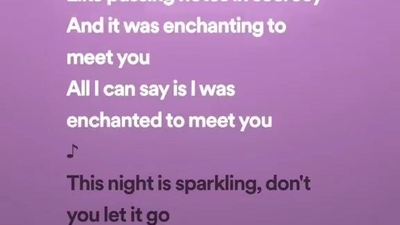 Enchanted lyrics