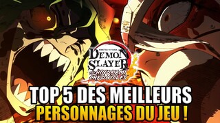 TOP 5 DES PERSONNAGES LES PLUS PUISSANTS DANS DEMON SLAYER HINOKAMI CHRONICLES