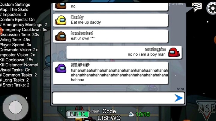 Perverts in lobby | Amongus Gone Wild