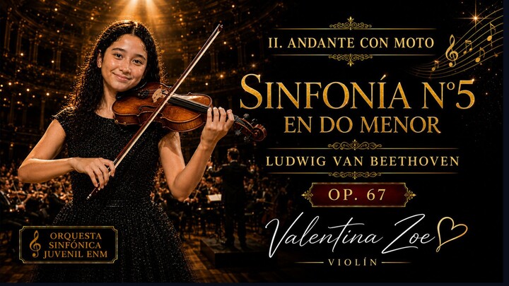 Sinfonía N° 5, II. Andante con moto: Ludwig van Beethoven | Orquesta Sinfónica Juvenil de la ENM