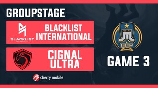 Just ML Cup Day 10 BLCKLST INTL vs Cignal Ultra Game 3 (BO3) | Just ML Mobile Legends