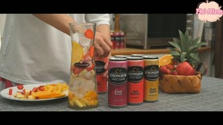 Bánh phô mai em bé và rượu trái cây Strongbow 2 #amthuc