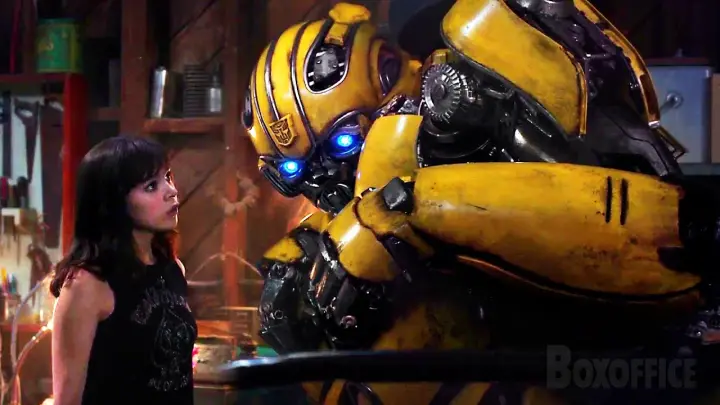 Bumblebee is scared of a little girl